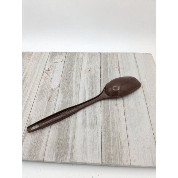 Vintage Foley #1 Brown Nylon Plastic Solid Spoon 11" - Picture 4 of 8